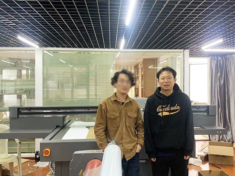 皮革鞋材客戶購機（jī）案例